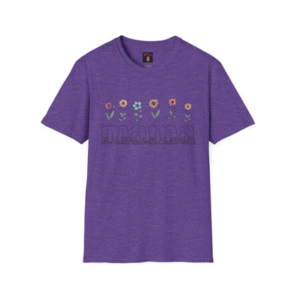 Floral Mama T-Shirt for Moms - Unisex Softstyle Tee