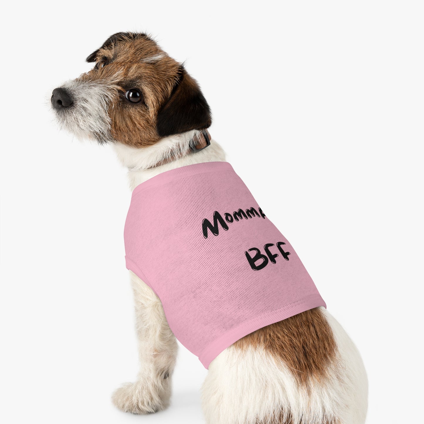 Cute Pet Tank Top - 'Momma's BFF' Dog Apparel for Everyday Wear