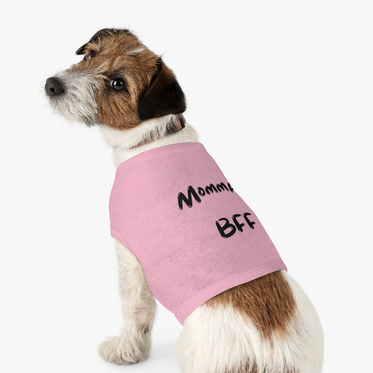 Cute Pet Tank Top - 'Momma's BFF' Dog Apparel for Everyday Wear