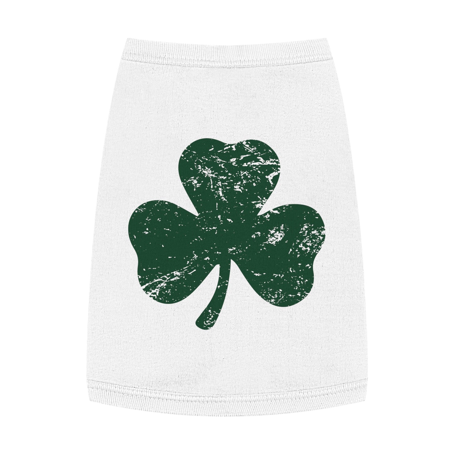 St. Patrick's Day Pet Tank Top with Shamrock Design