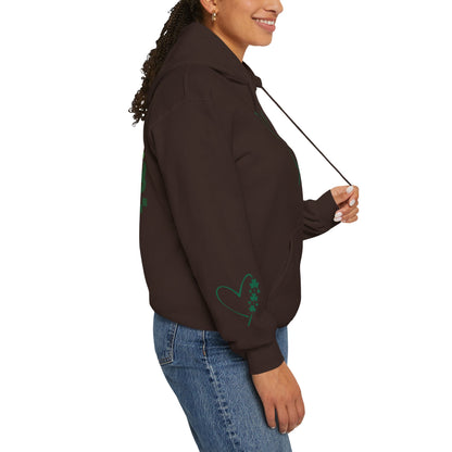 Lucky Heart Floral Hoodie for Unisex - St. Patrick's Day Sweatshirt