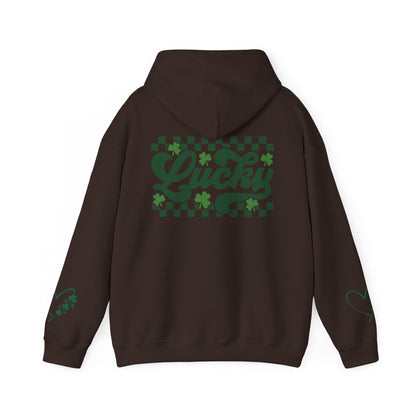 Lucky Heart Floral Hoodie for Unisex - St. Patrick's Day Sweatshirt