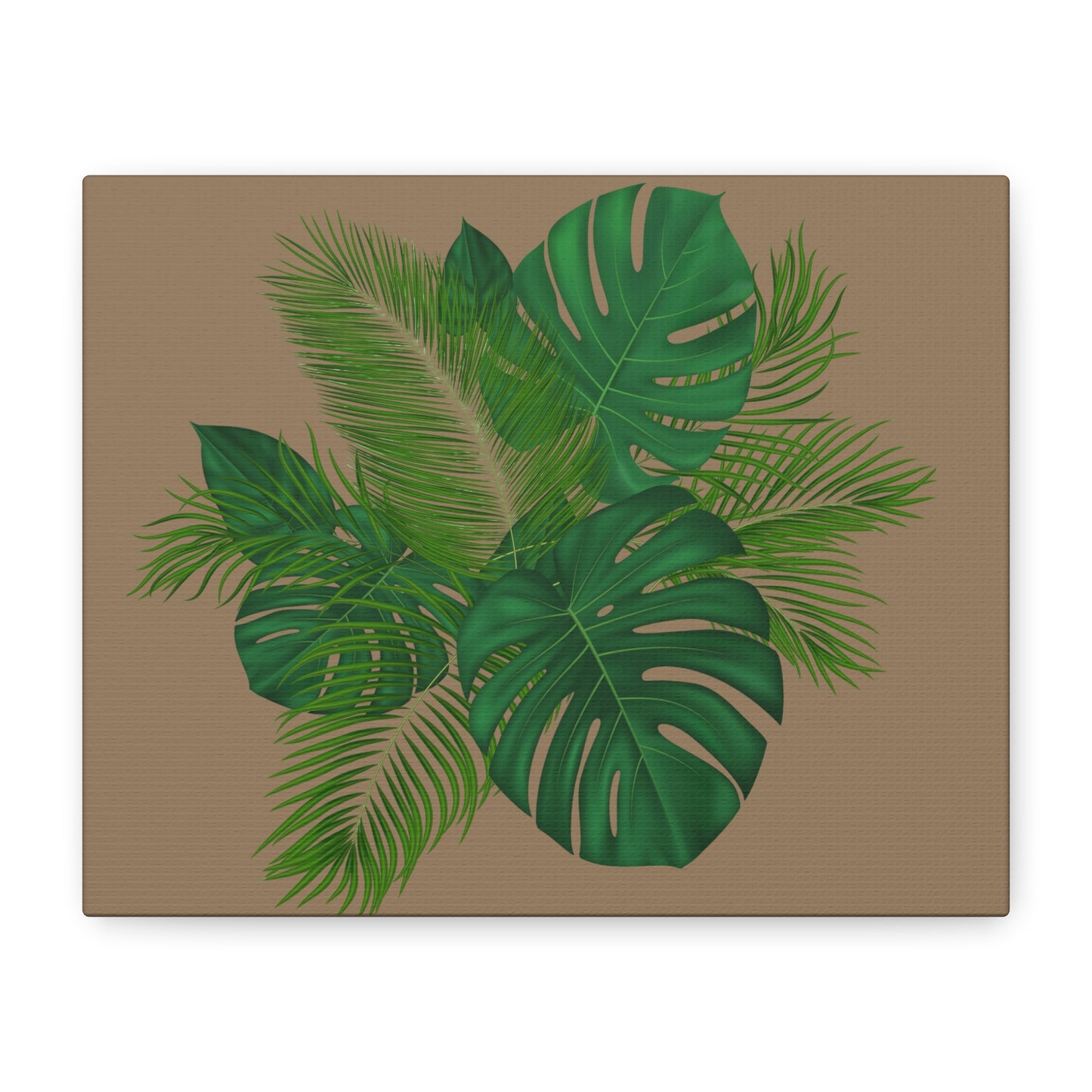 Canvas Art Palm Leaves with a nude background