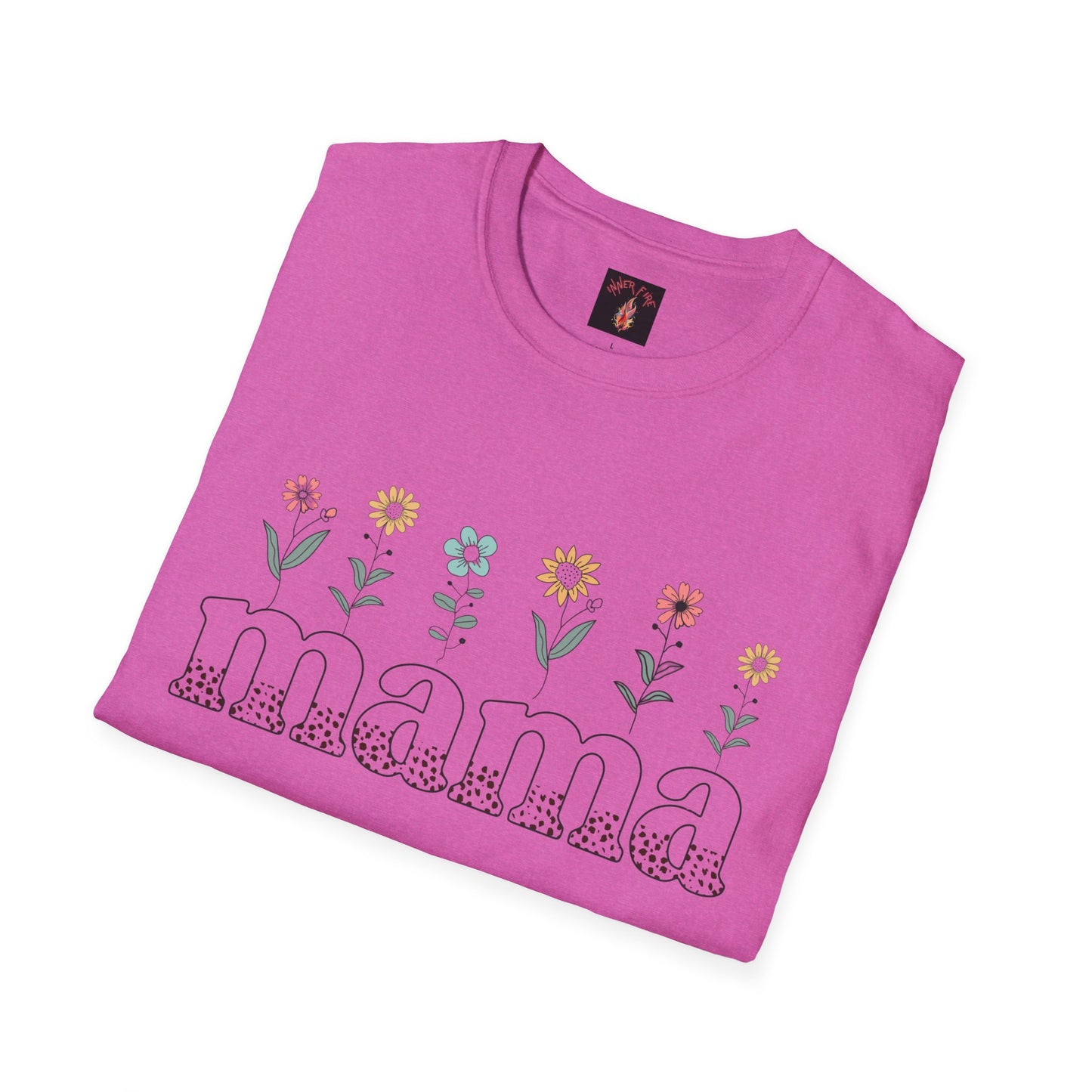 Floral Mama T-Shirt for Moms - Unisex Softstyle Tee