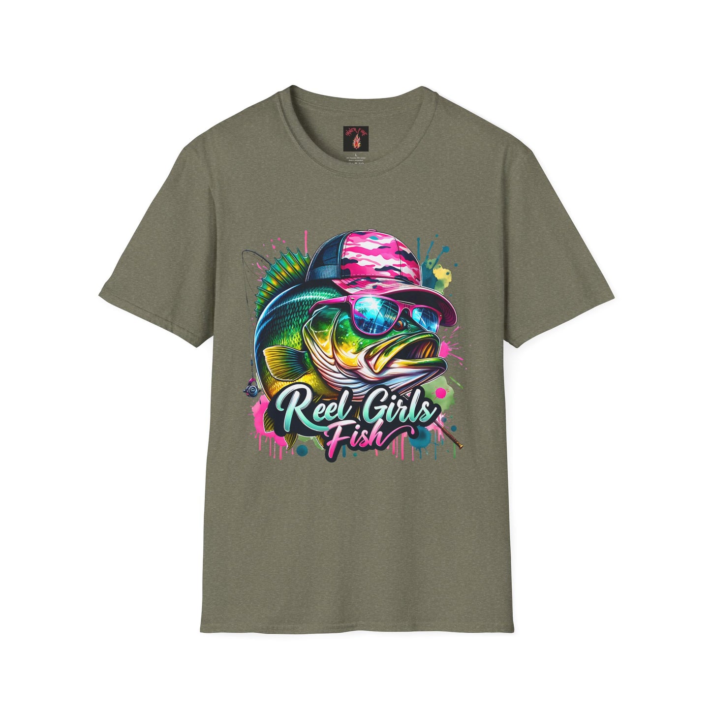 "Reel Girls Fish" Graphic T-Shirt - Fun & Sporty Fishing Tee