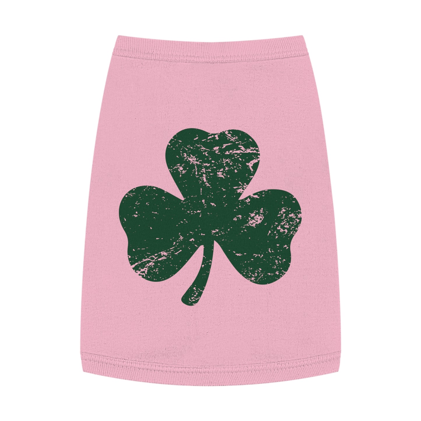 St. Patrick's Day Pet Tank Top with Shamrock Design