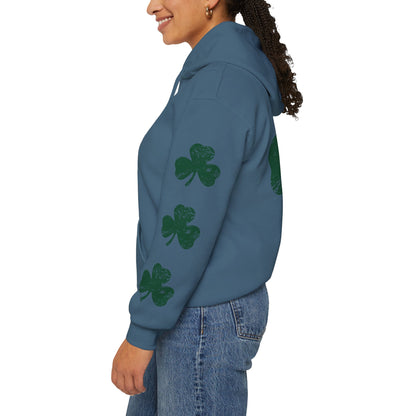Lucky Shamrock Unisex Hooded Sweatshirt for St. Patrick's Day