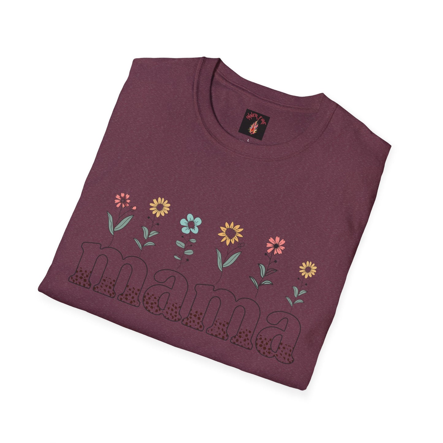 Floral Mama T-Shirt for Moms - Unisex Softstyle Tee
