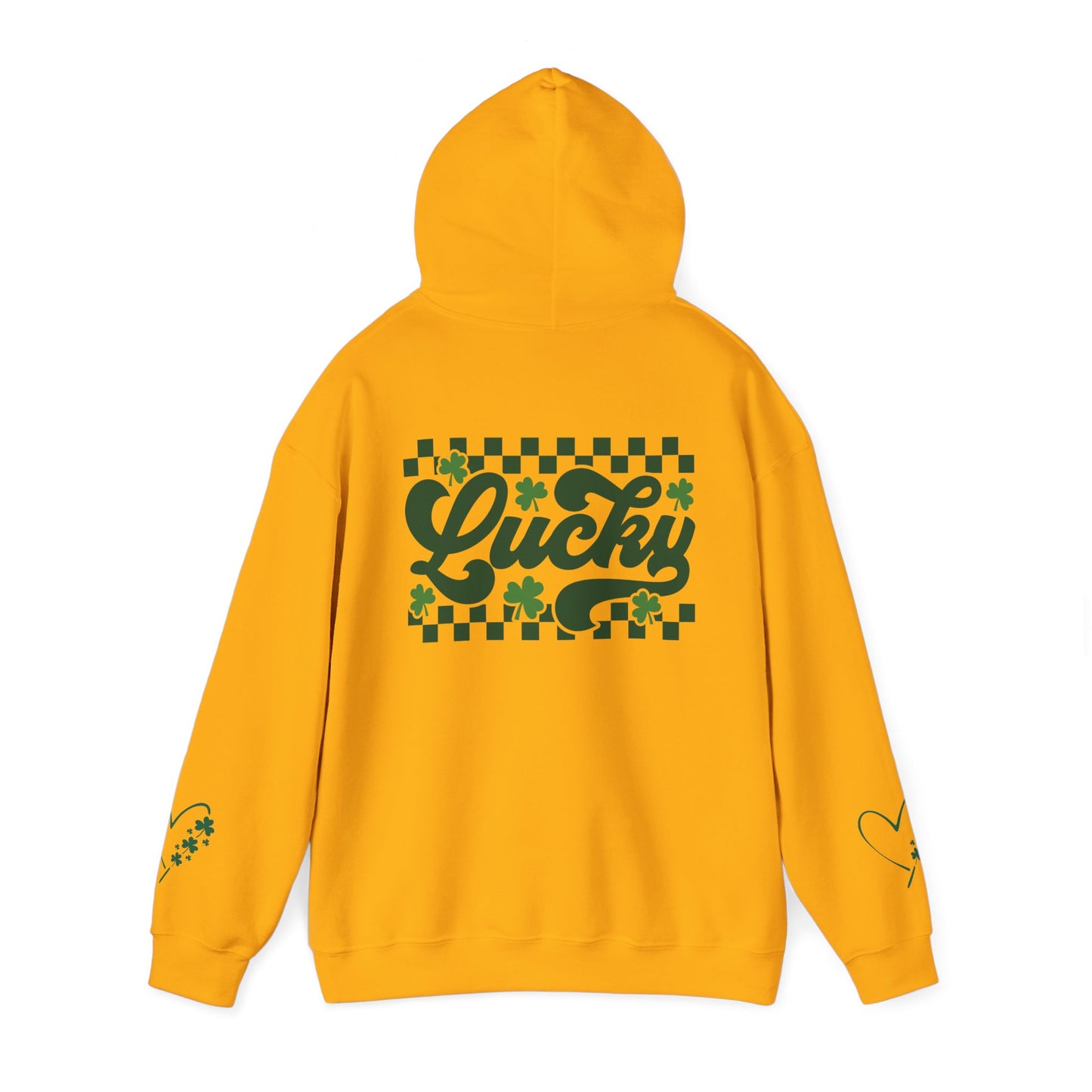 Lucky Heart Floral Hoodie for Unisex - St. Patrick's Day Sweatshirt