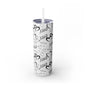 XOXO Hearts Skinny Tumbler with Straw - 20oz Love-Themed Drinkware