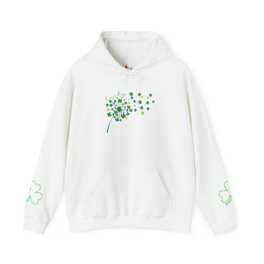 St. Patrick's Day Clover Hoodie - Unisex Heavy Blend™ Sweatshirt