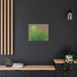 Tropical Leaf Matte Canvas Wall Art with a nude background