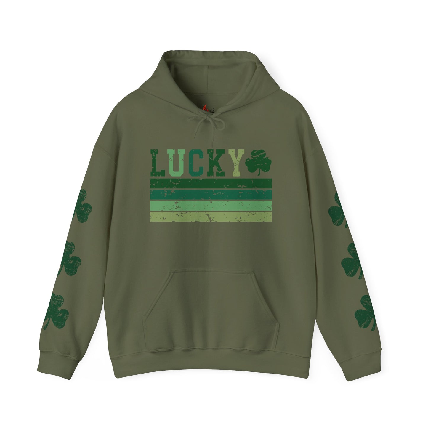 Lucky Shamrock Unisex Hooded Sweatshirt for St. Patrick's Day