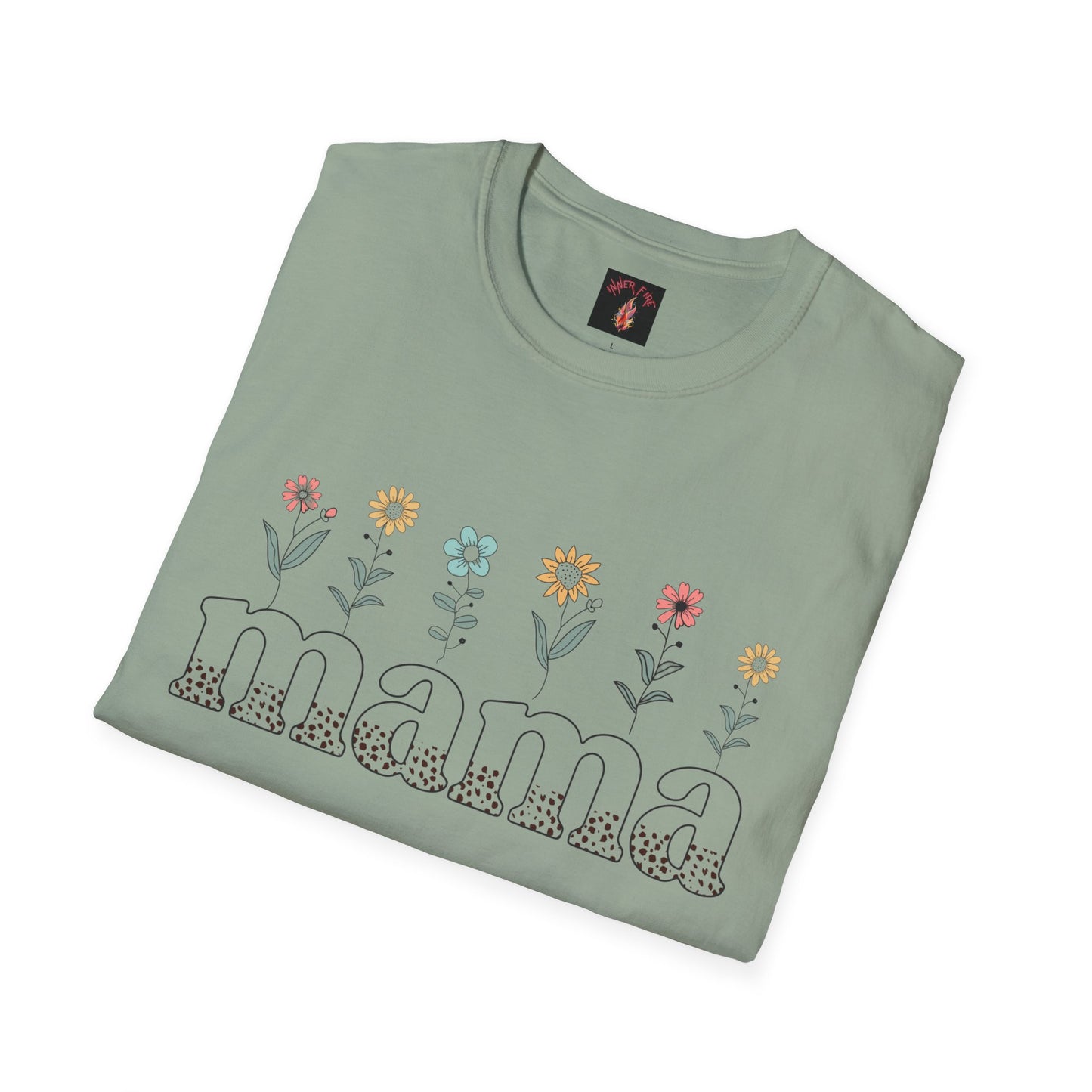 Floral Mama T-Shirt for Moms - Unisex Softstyle Tee