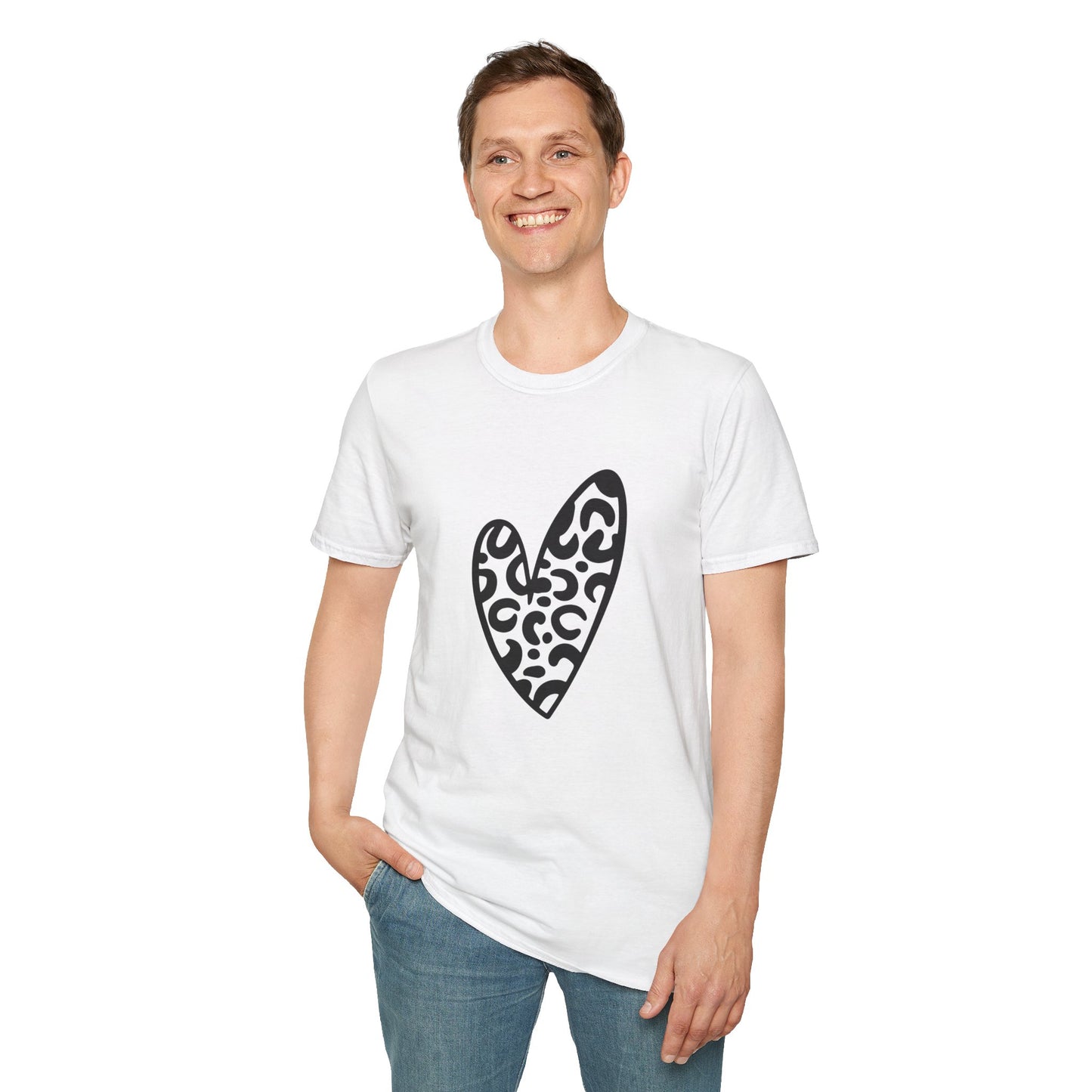 Leopard Love Unisex Softstyle T-Shirt - Perfect for Casual Wear & Gifts
