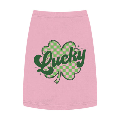 Lucky Clover Pet Tank Top - St. Patrick's Day Dog Apparel