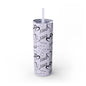XOXO Hearts Skinny Tumbler with Straw - 20oz Love-Themed Drinkware