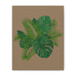 Canvas Art Palm Leaves with a nude background