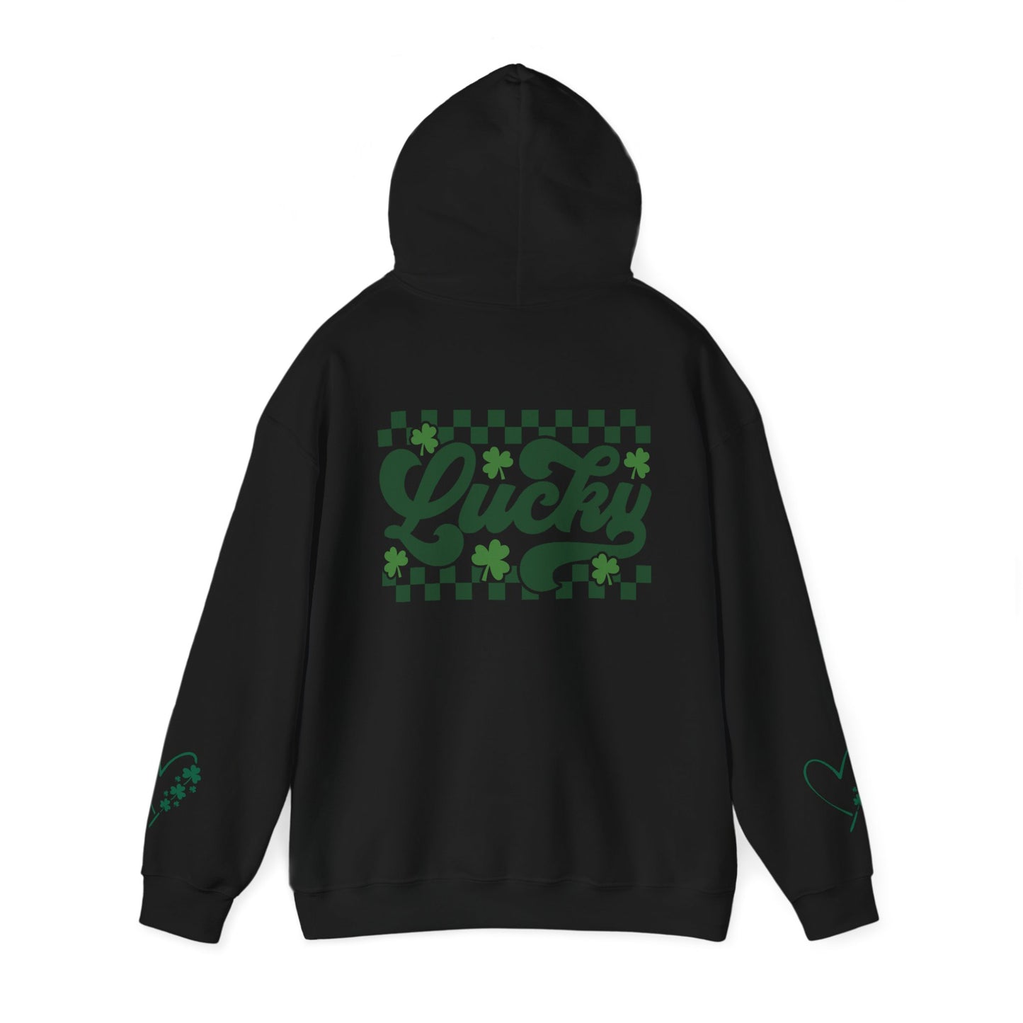 Lucky Heart Floral Hoodie for Unisex - St. Patrick's Day Sweatshirt