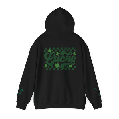 Lucky Heart Floral Hoodie for Unisex - St. Patrick's Day Sweatshirt