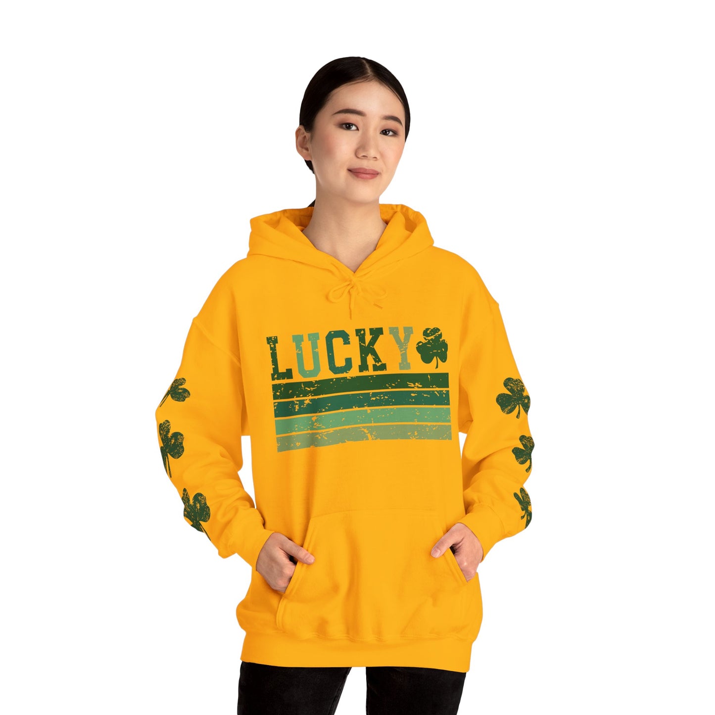 Lucky Shamrock Unisex Hooded Sweatshirt for St. Patrick's Day