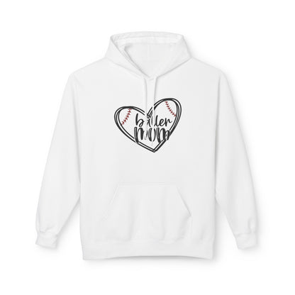 Baller Mom Fleece Hoodie - Cozy Midweight Sweatshirt for Sports Enthusiasts