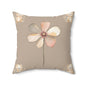 Cute Floral Bear Decorative Pillow for Cozy Spaces