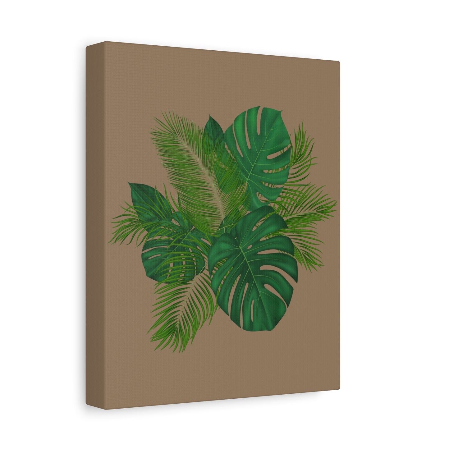 Canvas Art Palm Leaves with a nude background
