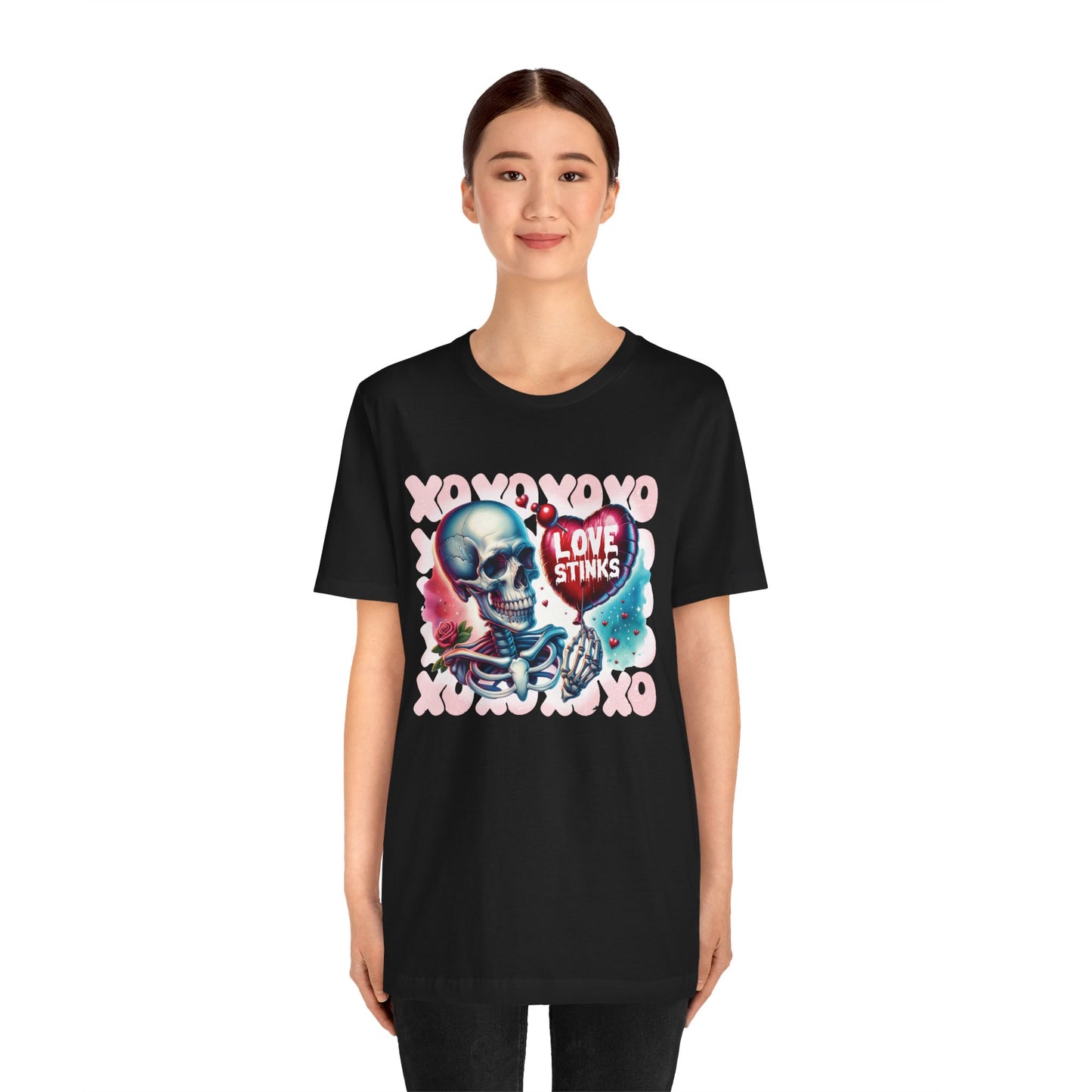 Love Stinks Unisex Short Sleeve Tee - Unique Graphic T-Shirt for Alternative Fashion Lovers
