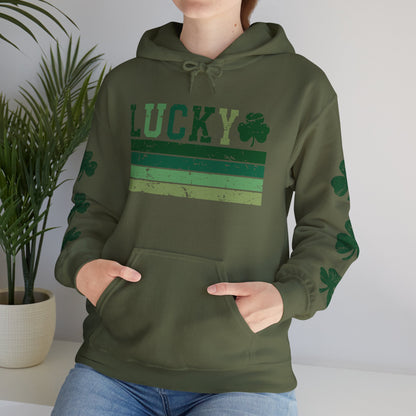 Lucky Shamrock Unisex Hooded Sweatshirt for St. Patrick's Day