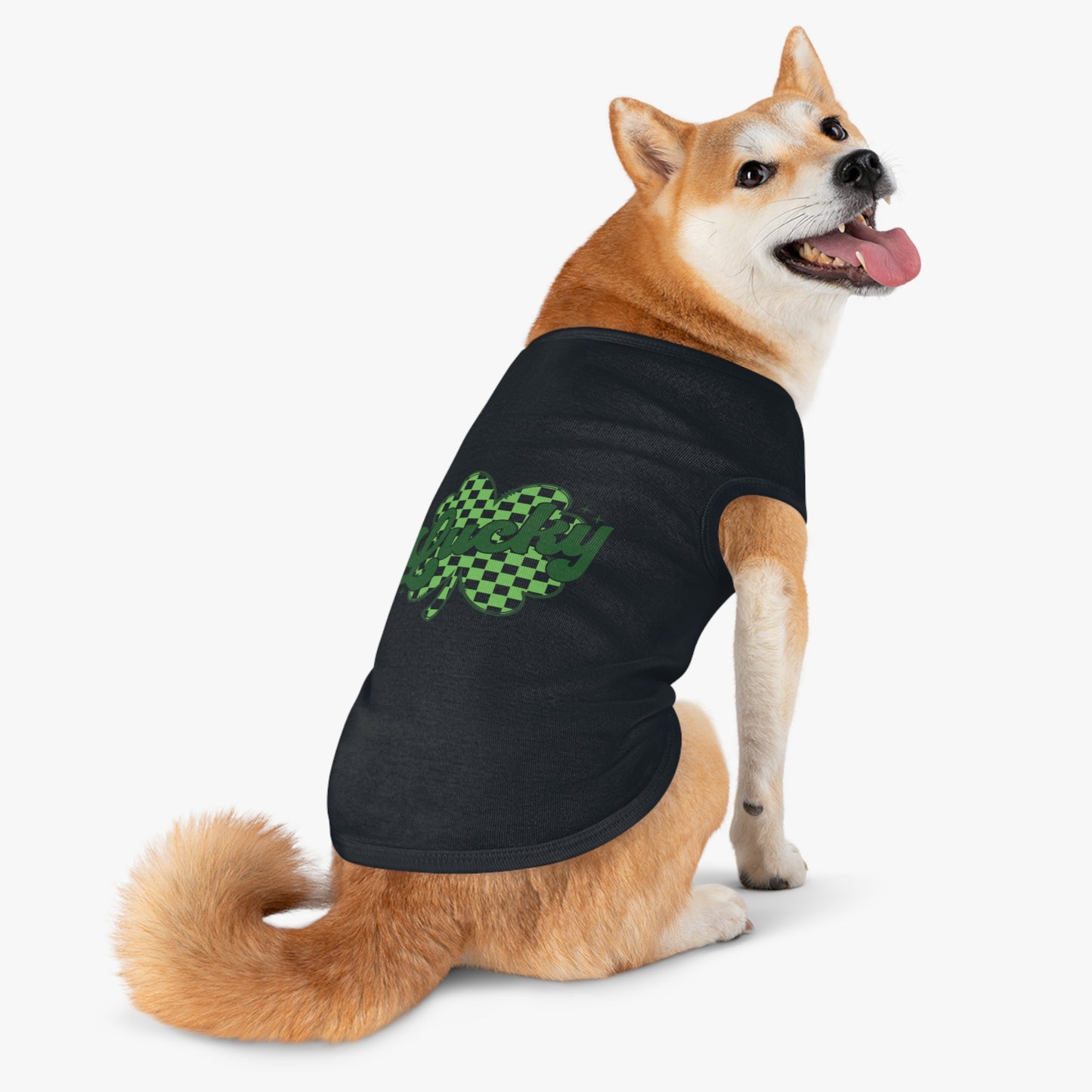 Lucky Clover Pet Tank Top - St. Patrick's Day Dog Apparel