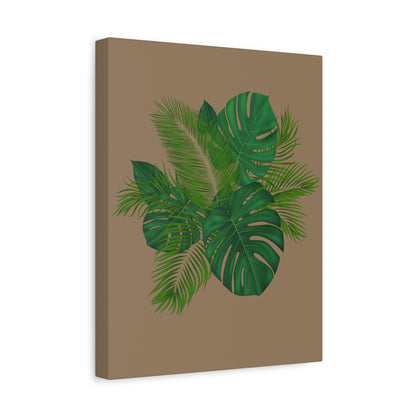 Canvas Art Palm Leaves with a nude background