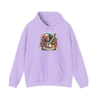 Cheers to Surviving - with Skeletons Hoodie - Unisex Heavy Blend Sweatshirt for Everyday Comfort
