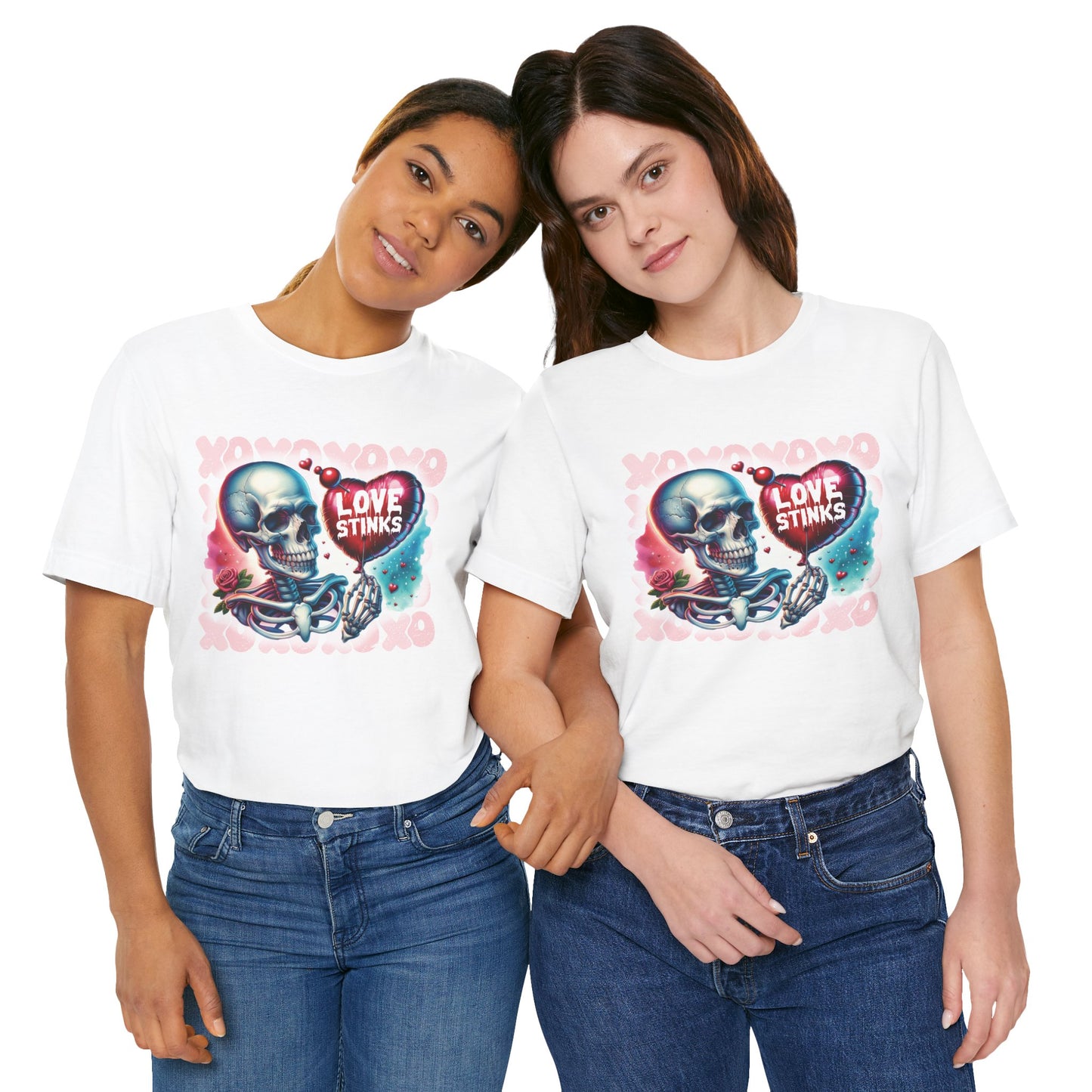 Love Stinks Unisex Short Sleeve Tee - Unique Graphic T-Shirt for Alternative Fashion Lovers