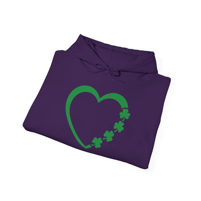 St. Patrick's Day Love Hoodie - Irish Kisses & Shamrock Wishes Sweatshirt