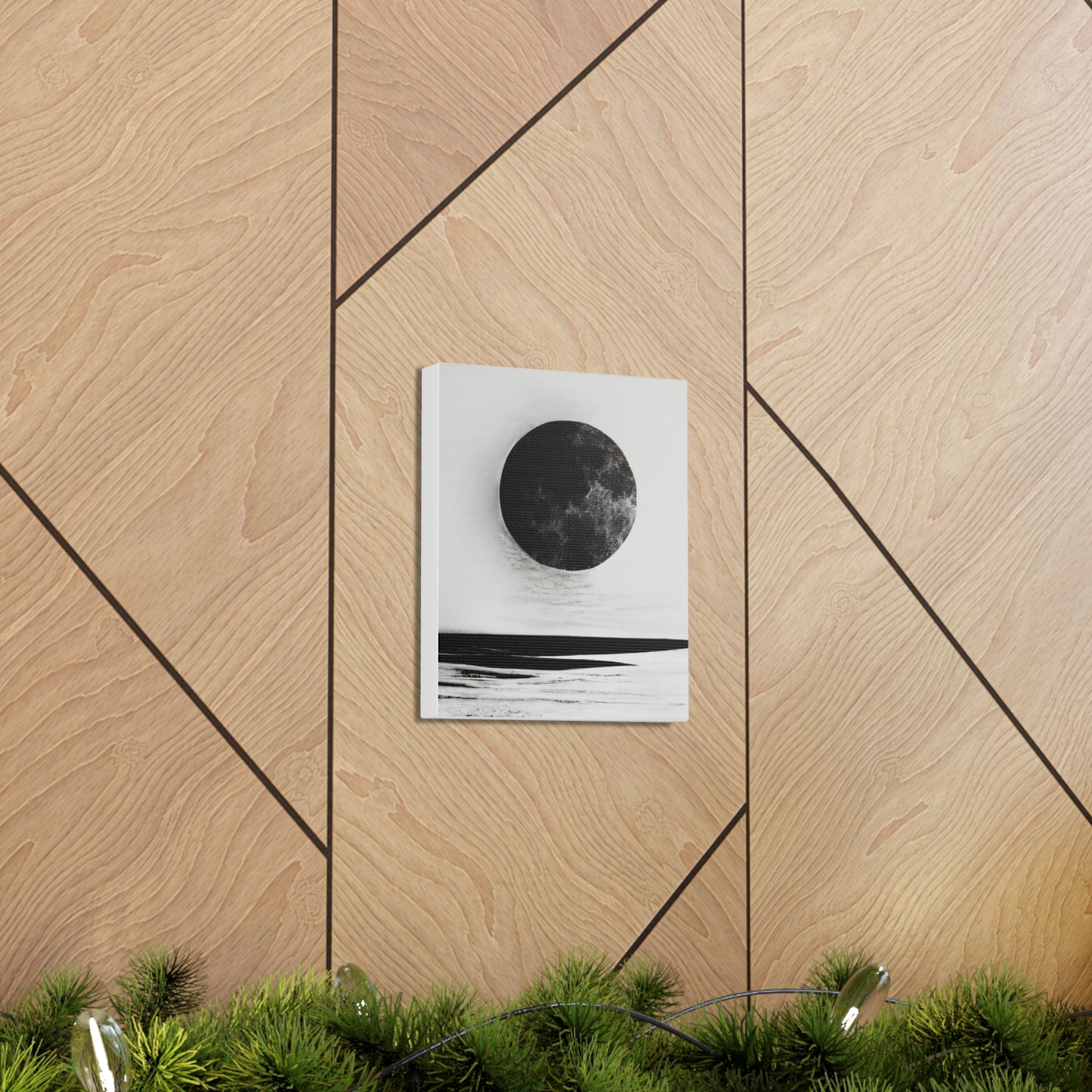 Moonlit Canvas Gallery Wrap - Elegant Wall Art for Home Décor