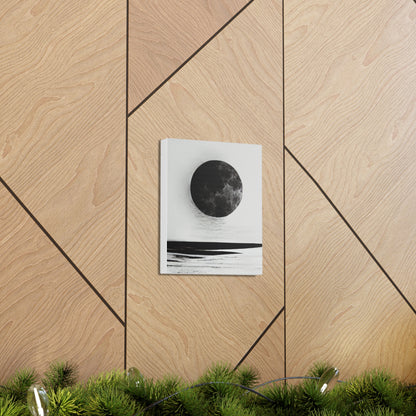 Moonlit Canvas Gallery Wrap - Elegant Wall Art for Home Décor