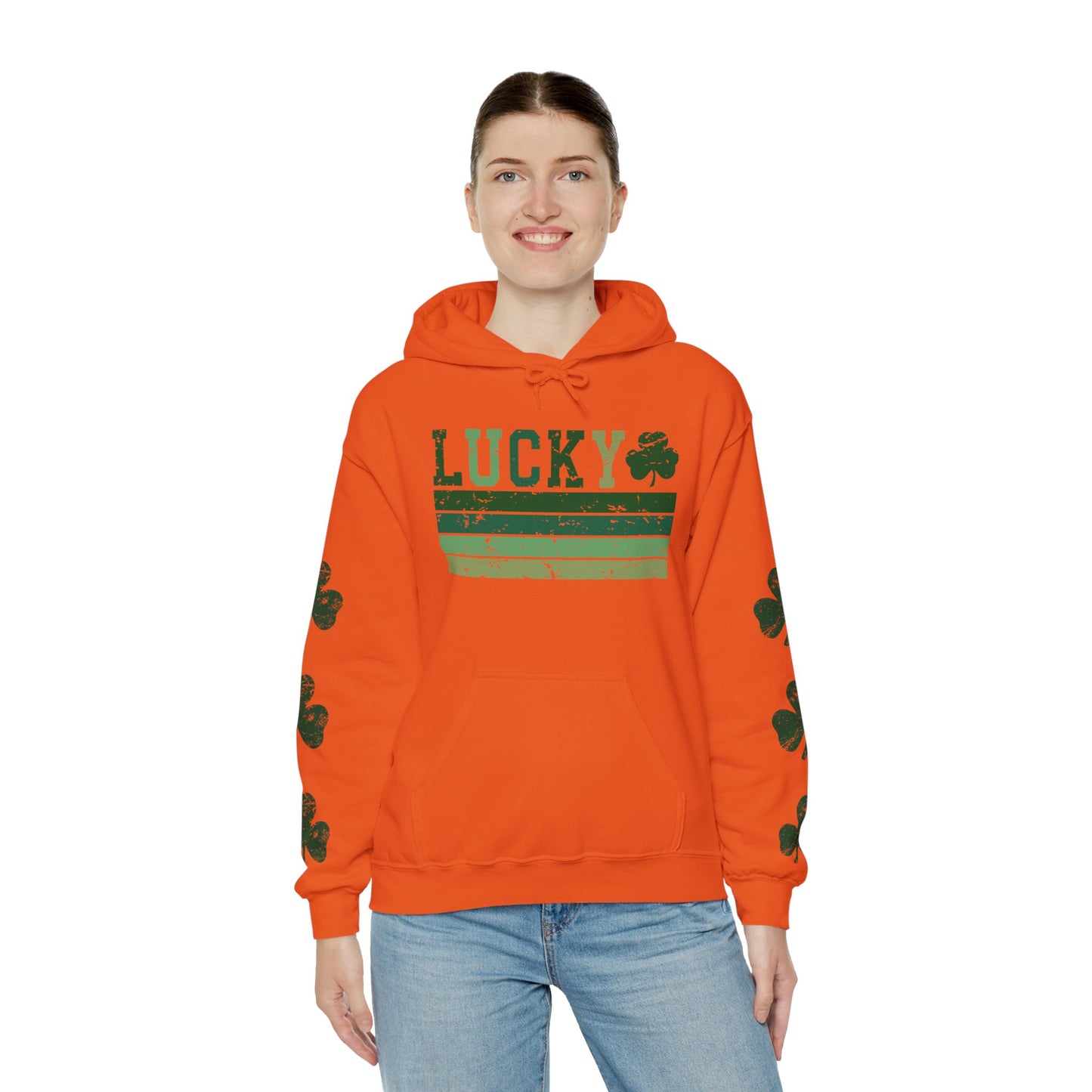 Lucky Shamrock Unisex Hooded Sweatshirt for St. Patrick's Day