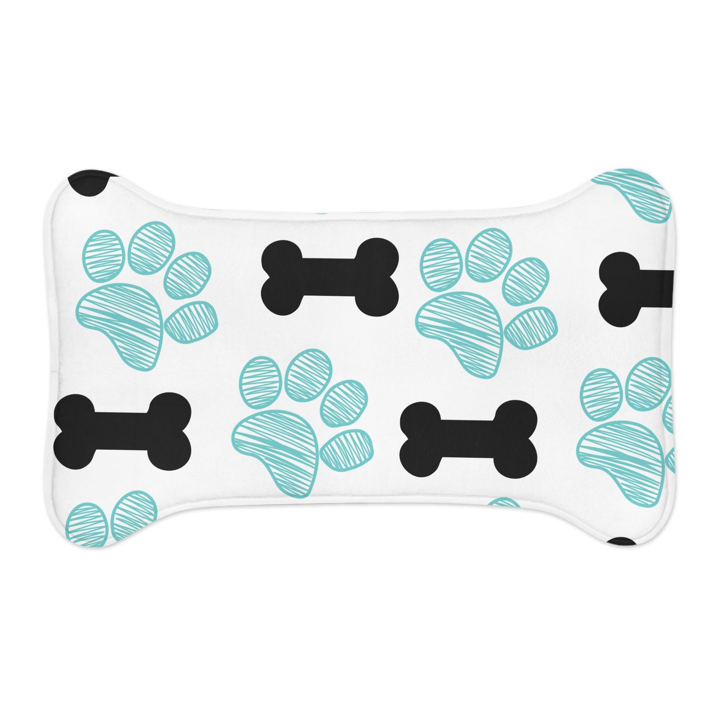 Cute Paw Print Pet Feeding Mat - Fun & Functional Dog Dish Mat