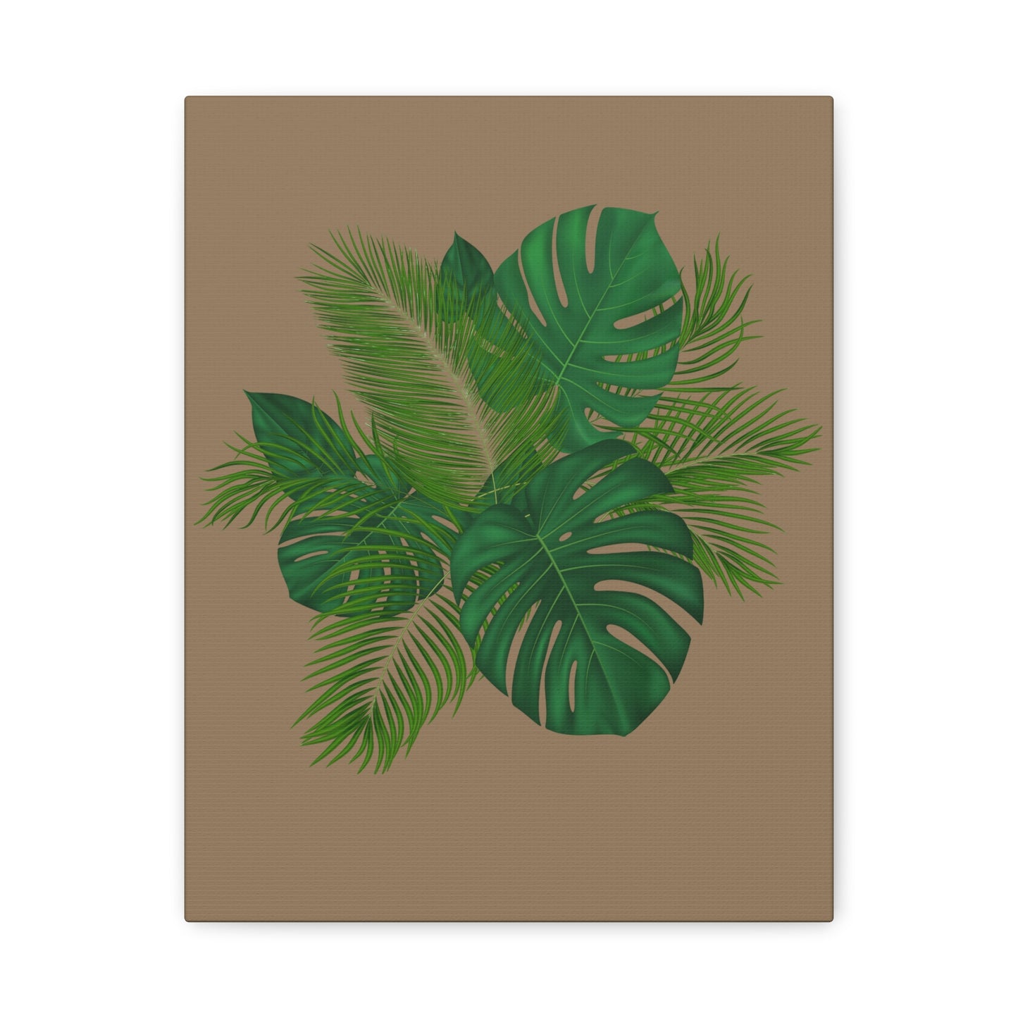 Canvas Art Palm Leaves with a nude background