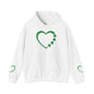 St. Patrick's Day Love Hoodie - Irish Kisses & Shamrock Wishes Sweatshirt