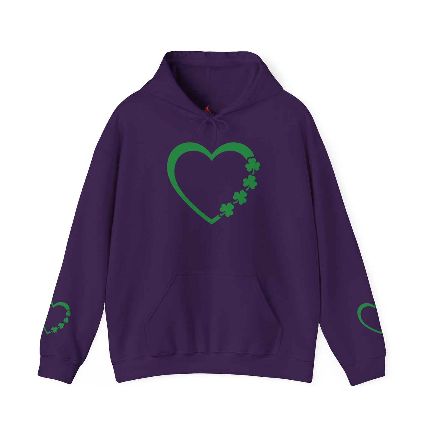 St. Patrick's Day Love Hoodie - Irish Kisses & Shamrock Wishes Sweatshirt