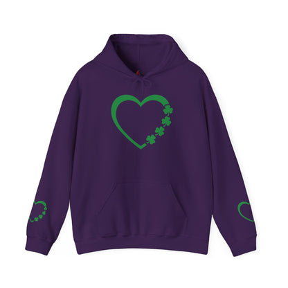 St. Patrick's Day Love Hoodie - Irish Kisses & Shamrock Wishes Sweatshirt