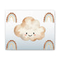 Whimsical Cloud Canvas Gallery Wraps - Playful Wall Art with Rainbows