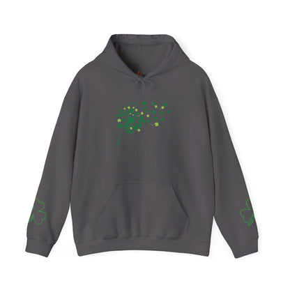 St. Patrick's Day Clover Hoodie - Unisex Heavy Blend™ Sweatshirt