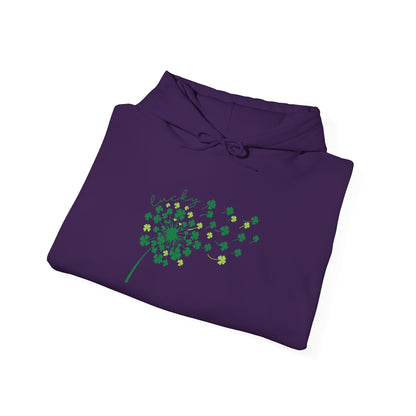 St. Patrick's Day Clover Hoodie - Unisex Heavy Blend™ Sweatshirt