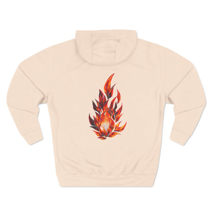 Three-Panel Fleece Hoodie