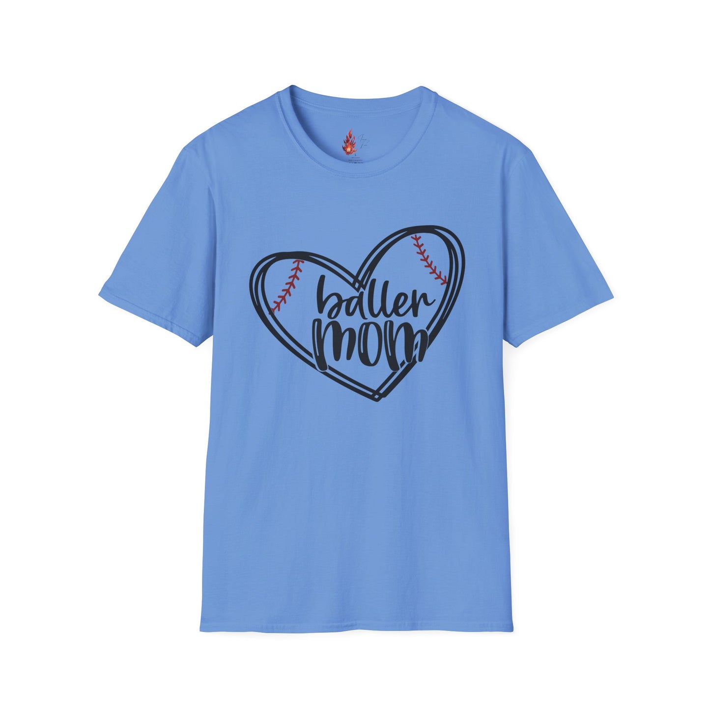 Baller Mom T-Shirt - Unisex Softstyle Tee for Sports Moms