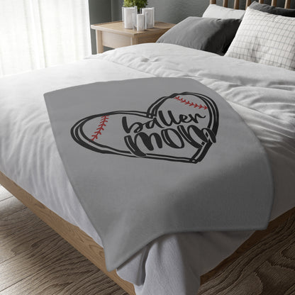 Baller Mom - Velveteen Blanket