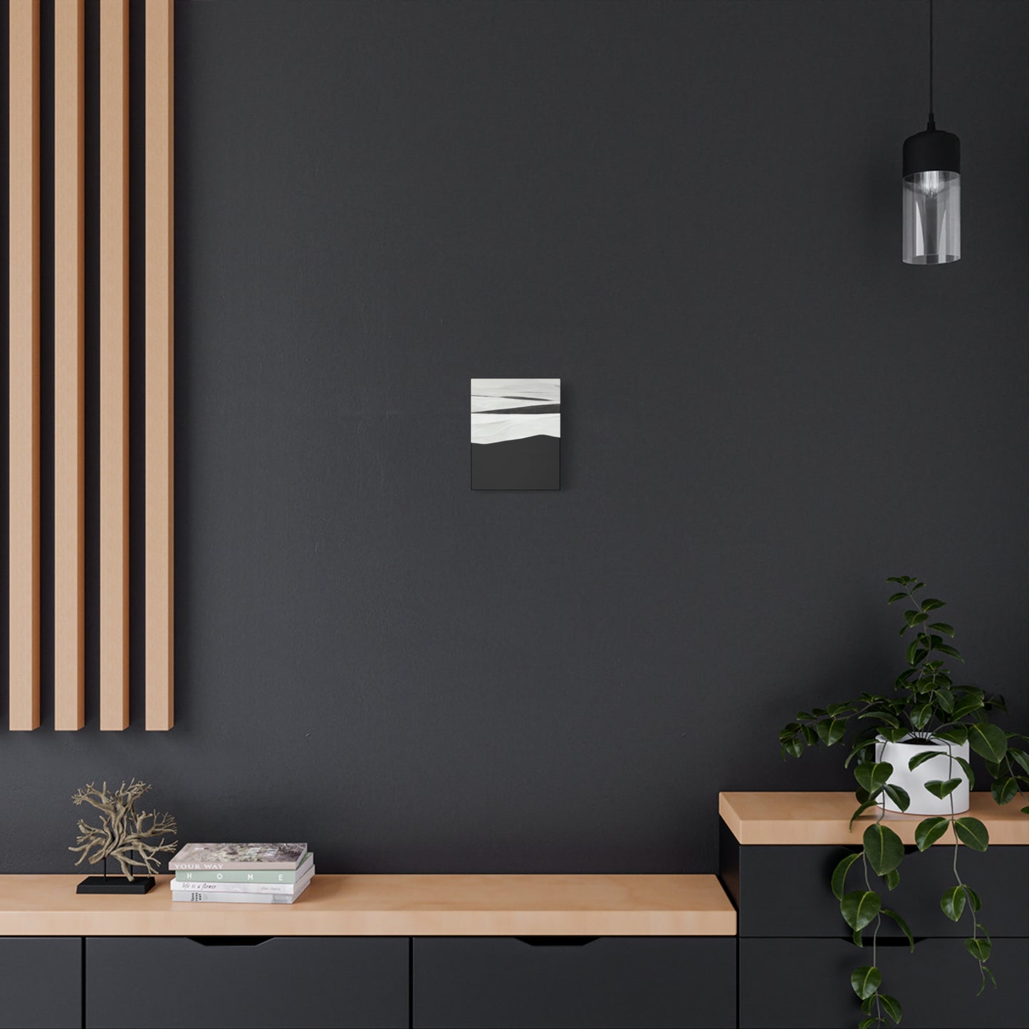 Minimalist Black and White Canvas Art - Modern Home Decor
